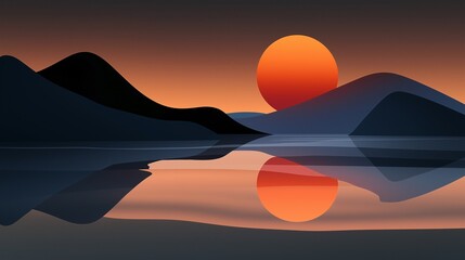 Golden hues paint the desert sky as the sun dips below the horizon, casting long shadows across the vast expanse