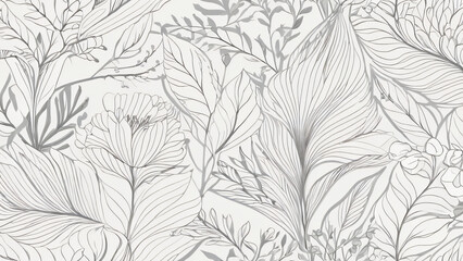 seamless pattern with leaves