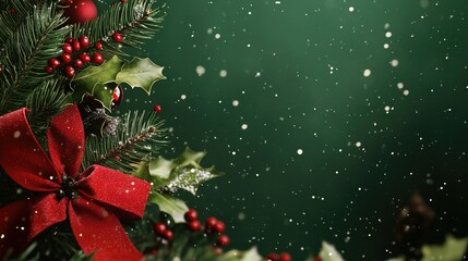 Merry Christmas holiday card background 