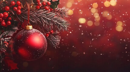 Merry Christmas holiday card background 