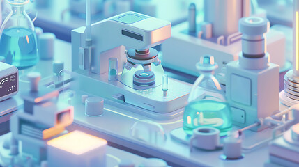 Naklejka premium medical research