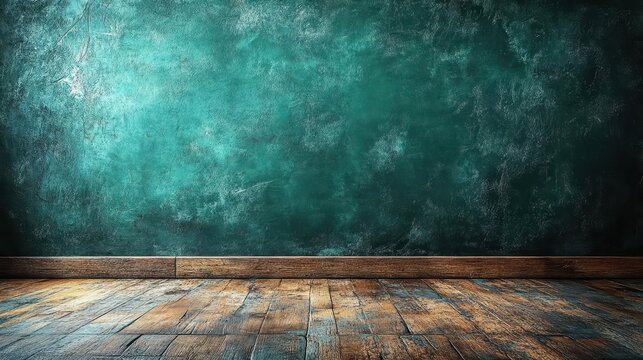 chalkboard texture with erased green surface creates an empty dark space inviting creativity and ideas against a muted backdrop for educational themes