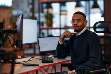 Focused Excellence: An African American Programmer Tackles Challenges in a Modern Office Environment.