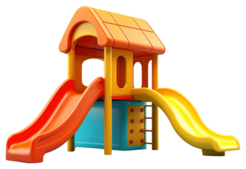 PNG A Kids slider playground cute toy.