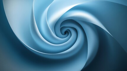 Fototapeta premium A blue spiral with a white background