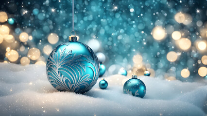 3D Christmas background image with abstract aesthetics.