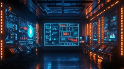 Futuristic Control Room.