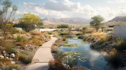 Desert Oasis Path.