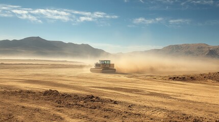 Bulldozer Dust Cloud.