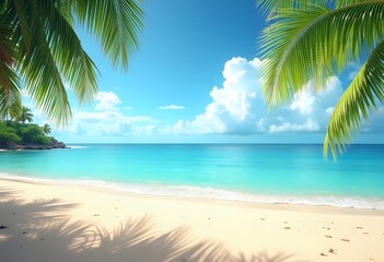 Tropical island beach in Punta Cana, Dominican Republic
