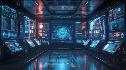 Futuristic Control Room.