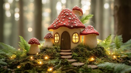 Fairy Tale Mushroom House.