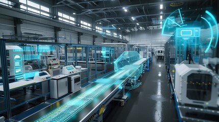 Fototapeta premium Envision a smart city where robotic process automation manages infrastructure and municipal services