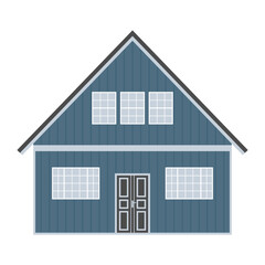 House Design. House Illustration. House Vector. House Vector in Simple Design