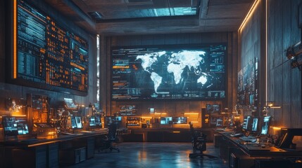 Futuristic Control Room.