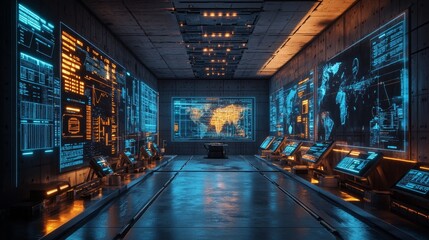 Futuristic Control Room.