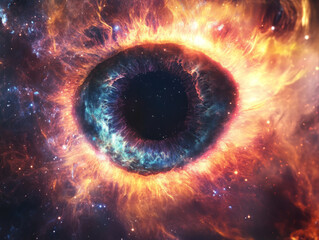 cosmic eye galaxy universe nebula mystical celestial abstract