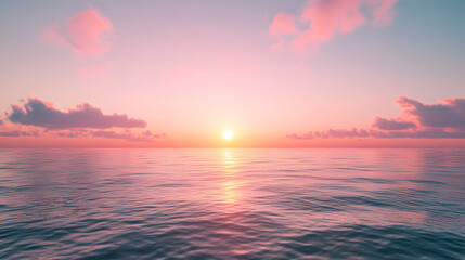 Sunrise Over a Vast Ocean