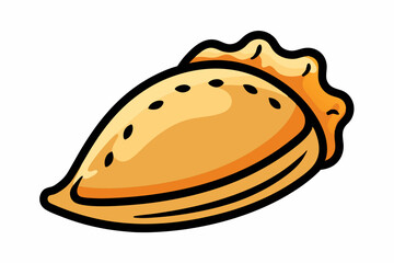 Tasty empanada vector isolated illustration stock illustration