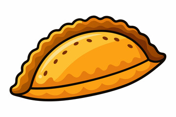 Tasty empanada vector isolated illustration stock illustration