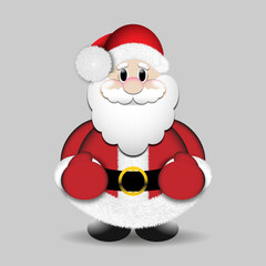 Santa Claus. Vector illustration for new year