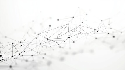 Abstract network of lines and dots representing connections and data flow.