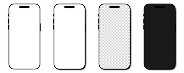 New mockup Phone. Mobile Phone. Realistic vector newest version of smartphone. Vector illustration