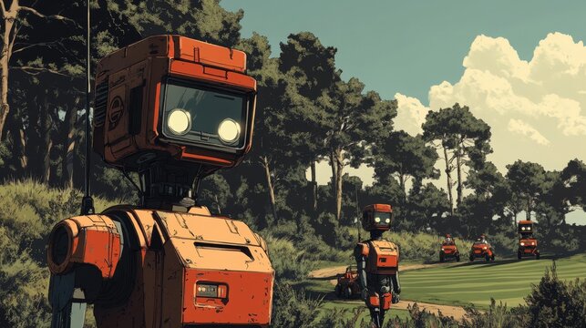 Robot Golf Course.