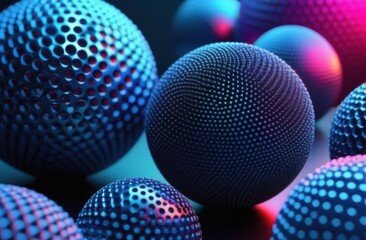 Fototapeta premium 3D render of abstract spheres