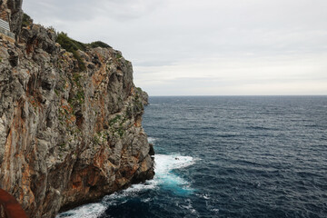 Cliffs and seaside in Port Soller, Mallorca	