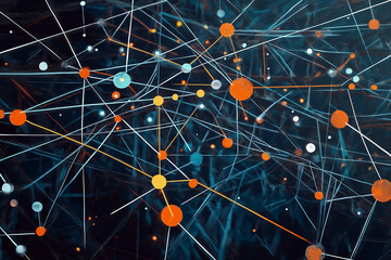 Connectivity creative abstract illustration