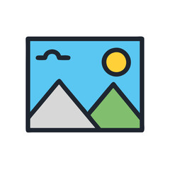 gallery icon icon set, image icon, picture symbol .photo signs. vector illustration
