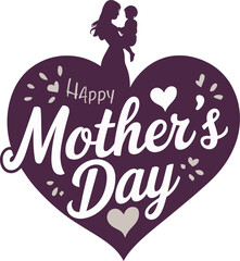 Obraz premium happy mothers day design with white background. 