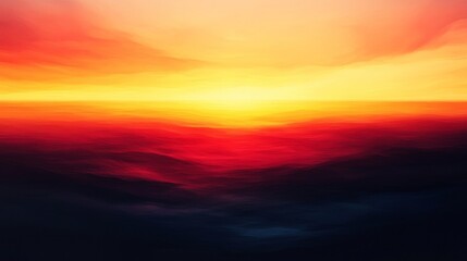 Fototapeta premium Warm Sunset Gradient with Orange, Yellow, and Black Tones