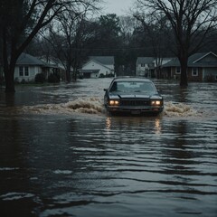 Heavy rainfall creates critical flooding, turning urban streets and buildings into waterlogged zones