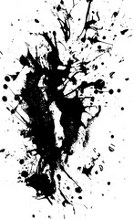 Grunge background black and white. Texture of chips, cracks, scratches, scuffs, dust, dirt. Dark monochrome surface. Old vintage vector pattern