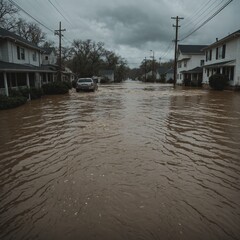 Heavy rainfall transforms city streets into rivers, causing widespread damage and disruption