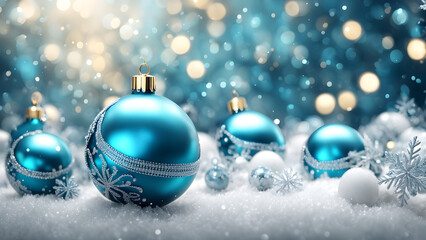 3D Christmas background image with abstract aesthetics.