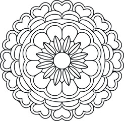  Circular pattern in the form of a mandala