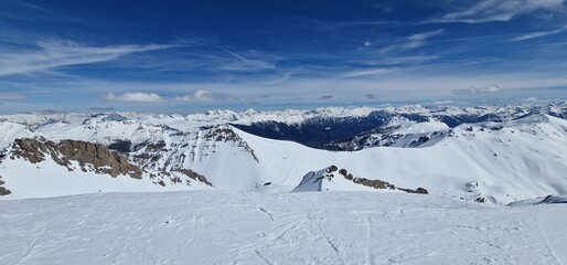 briancon serre chevalier ski slopes mountains, ski destinations located in the French Alps, near the Italian border. Briançon is a fortified town with historical significance, 