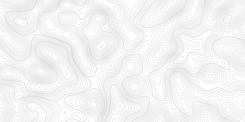 Abstract background wavy topographic line contour geography map. Seamless pattern and banner design. Modern and dynamic feel to topographic mapping vector illustration.