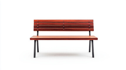 A sleek wooden bench with a modern design, perfect for outdoor spaces, parks, or home gardens. Durable and stylish seating solution.