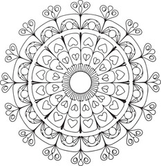  Circular pattern in the form of a mandala
