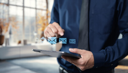 Click the email icon to send a message directly to customer support
