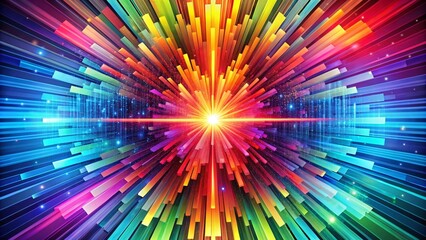 Abstract pop modern colorful background with the explosion of colors to the beat.