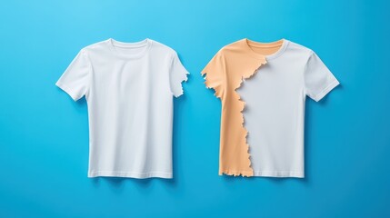 Fototapeta premium Before and After Clothing Repair Transformation