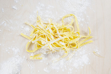 tagliatelle with flour
