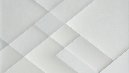 Abstract white background with texture pattern, layered geometric triangle shapes, white and grey glossy squares, abstract tech banner design.  Graphic design element stripes concept for web, flyer