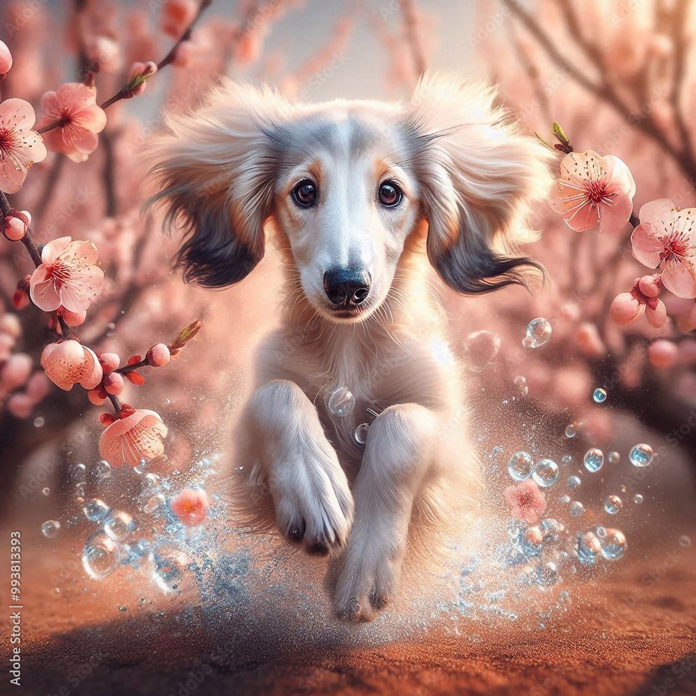 Poster saluki - windhund