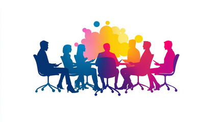 Group Meeting Support Circle - group of people in circle